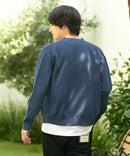 【KAITEKI+】ドライタッチ 吸水 速乾 ストレッチ イージーケア ドライリップル ボタン カーディガン  快適 カイテキ