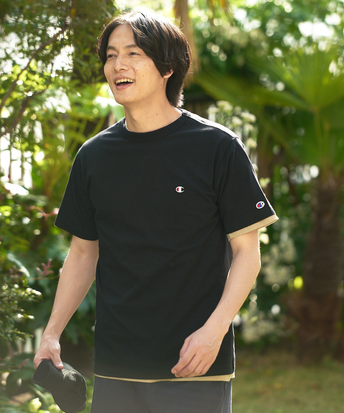 CHAMPION チャンピオン ワンポイントTシャツ USAコットン100 
