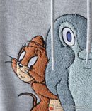 【TOM and JERRY/トムとジェリー】【ユニセックスデザインでリンクコーデにも◎】裏起毛プルオーバーパーカー フーディ 保温 カジュアル キャラクター トム ジェリー タフィー サカナ