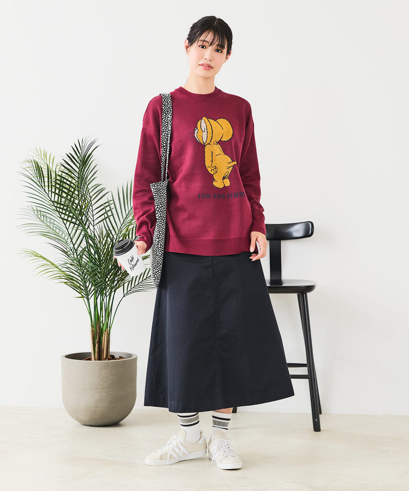 【TOM&JERRY/トムとジェリー】ジャガードニット