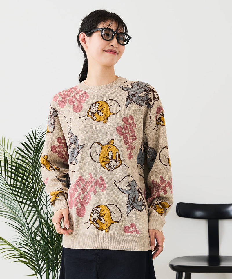 【TOM&JERRY/トムとジェリー】ジャガードニット