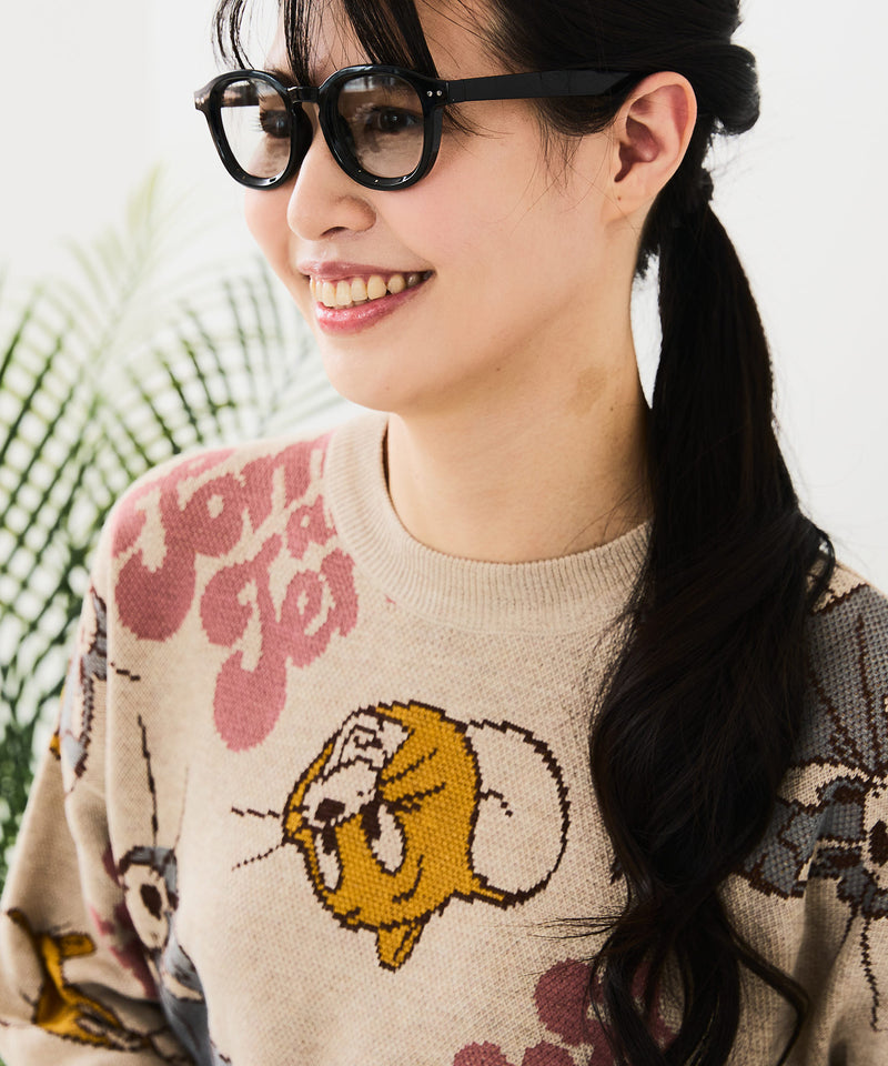 【TOM&JERRY/トムとジェリー】ジャガードニット