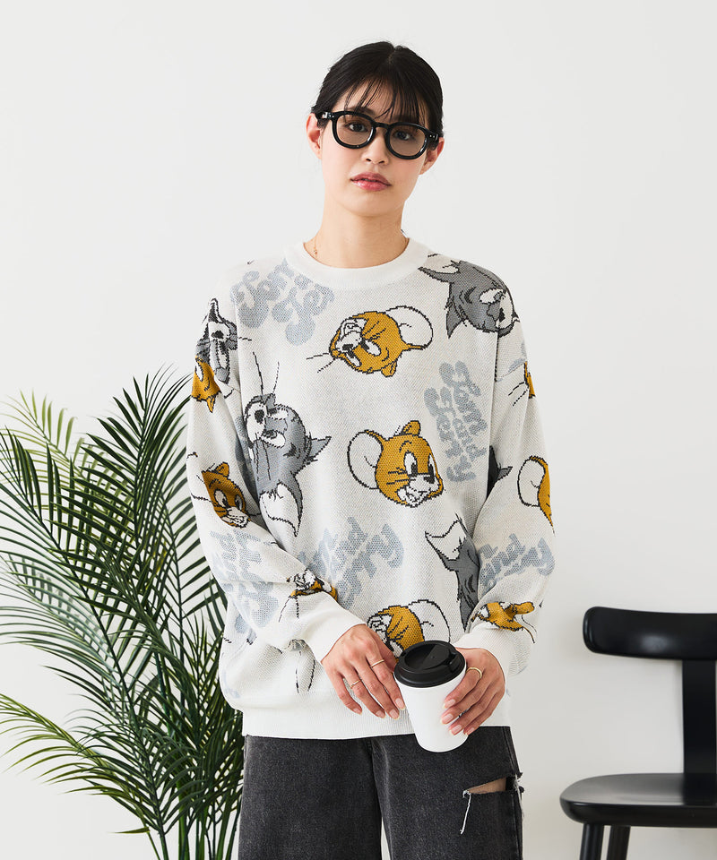 【TOM&JERRY/トムとジェリー】ジャガードニット