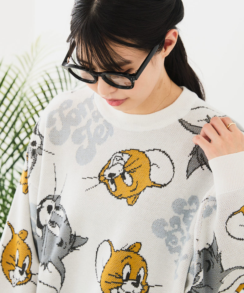 【TOM&JERRY/トムとジェリー】ジャガードニット