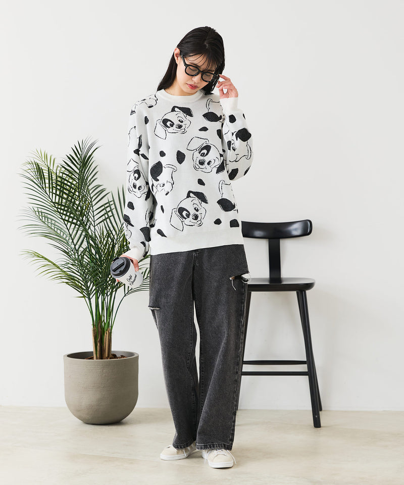 【DISNEY/ディズニー】DISNEY ジャガードニット