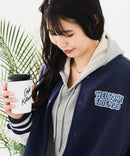 【Disney/ディズニー】MICKEY MOUSE/ミッキーマウス 袖切替 ワッペン刺繍 フリース スタジャン