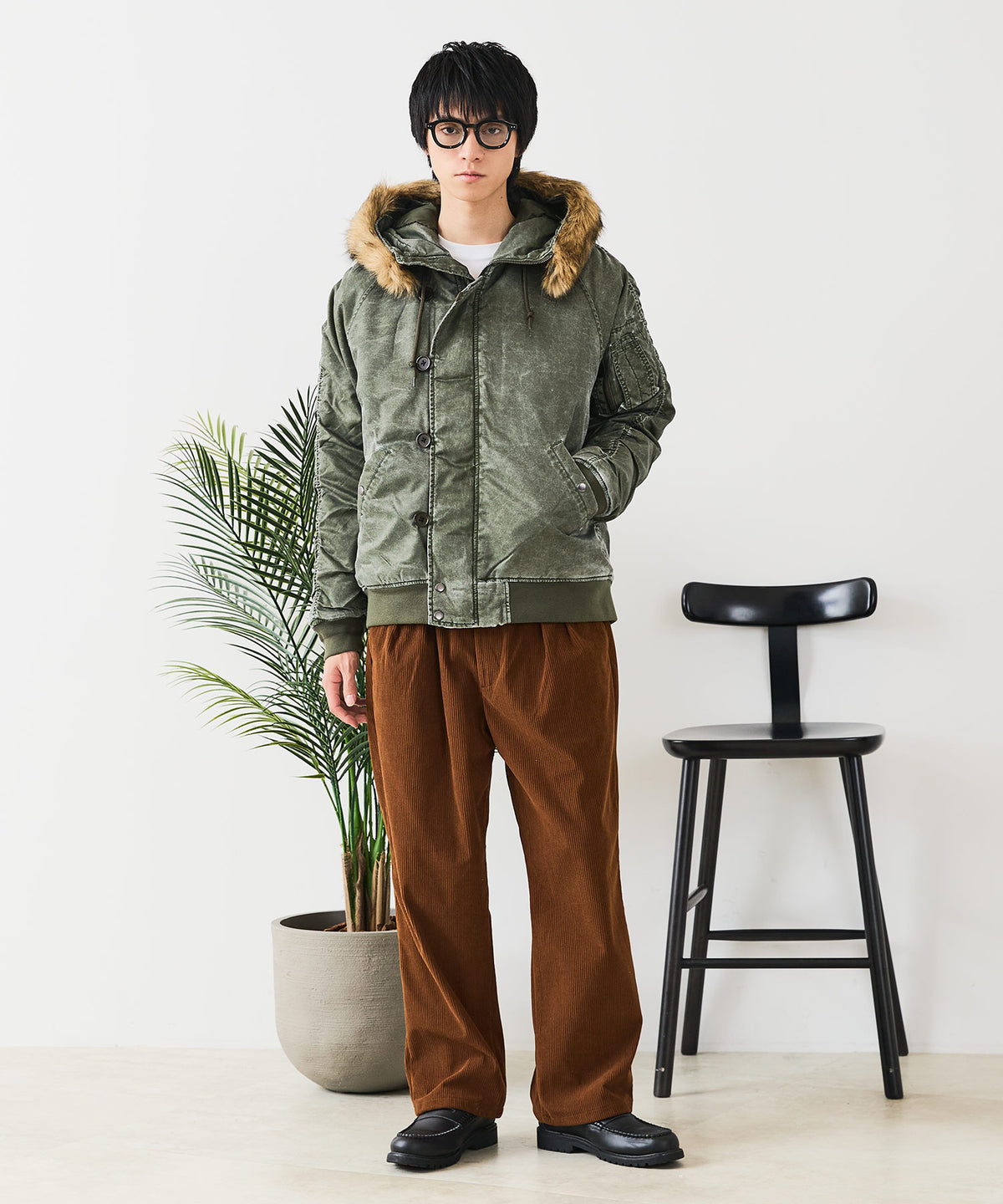 UNIIT/ユニット】ヴィンテージナイロンN-2B オーバーサイズ 古着加工