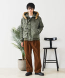 【UNIIT/ユニット】ヴィンテージナイロンN-2B オーバーサイズ 古着加工 衿ファー