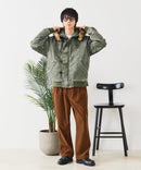 【UNIIT/ユニット】ヴィンテージナイロンN-2B オーバーサイズ 古着加工 衿ファー