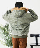 【UNIIT/ユニット】ヴィンテージナイロンN-2B オーバーサイズ 古着加工 衿ファー