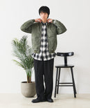 【UNIIT/ユニット】 ヴィンテージライクナイロン オーバーサイズMA-1 古着加工