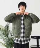 【UNIIT/ユニット】 ヴィンテージライクナイロン オーバーサイズMA-1 古着加工
