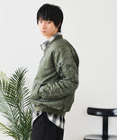 【UNIIT/ユニット】 ヴィンテージライクナイロン オーバーサイズMA-1 古着加工