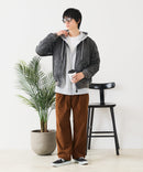 【UNIIT/ユニット】 ヴィンテージライクナイロン オーバーサイズMA-1 古着加工