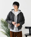 【UNIIT/ユニット】 ヴィンテージライクナイロン オーバーサイズMA-1 古着加工