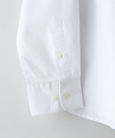 フレンチリネンミックス 長袖 リラックスフィット バンドカラーシャツ【Blue Standard:ブルースタンダード】