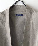 フレンチリネンミックス カーディガン 吸水速乾 麻混　クールビズ【Blue Standard:ブルースタンダード】