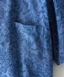 COOLMAXリネンミックス総柄シャツ【BLUE STANDARD/ブルースタンダード】