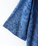 COOLMAXリネンミックス総柄シャツ【BLUE STANDARD/ブルースタンダード】