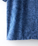 COOLMAXリネンミックス総柄シャツ【BLUE STANDARD/ブルースタンダード】