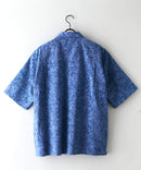 COOLMAXリネンミックス総柄シャツ【BLUE STANDARD/ブルースタンダード】