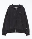 【BEN DAVIS/ベンデイビス】グランジワッペン ZIPフーディー ヴィンテージ加工 裏起毛 フルジップパーカー