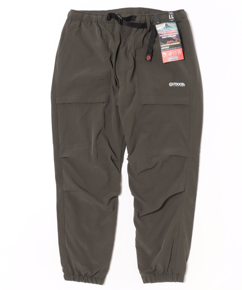 【OUTDOOR PRODUCTS / アウトドアプロダクツ】 防風 裏フリース クライミング ジョガーパンツ 秋冬 メンズ