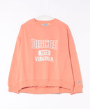 【DISCUS/ディスカス】カレッジロゴ 裏起毛スウェット 裾ラウンド