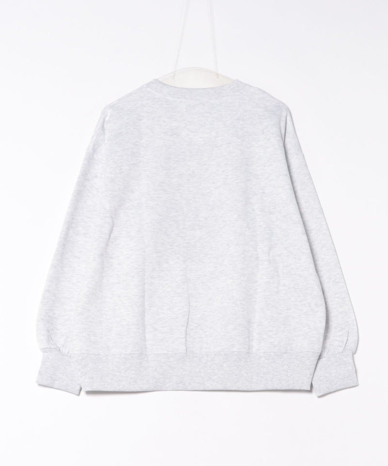 【C-FORT POINT/フォートポイント】カレッジロゴ ステッチ刺繍トレーナー