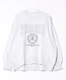 【C-FORT POINT/フォートポイント】カレッジロゴ ステッチ刺繍トレーナー