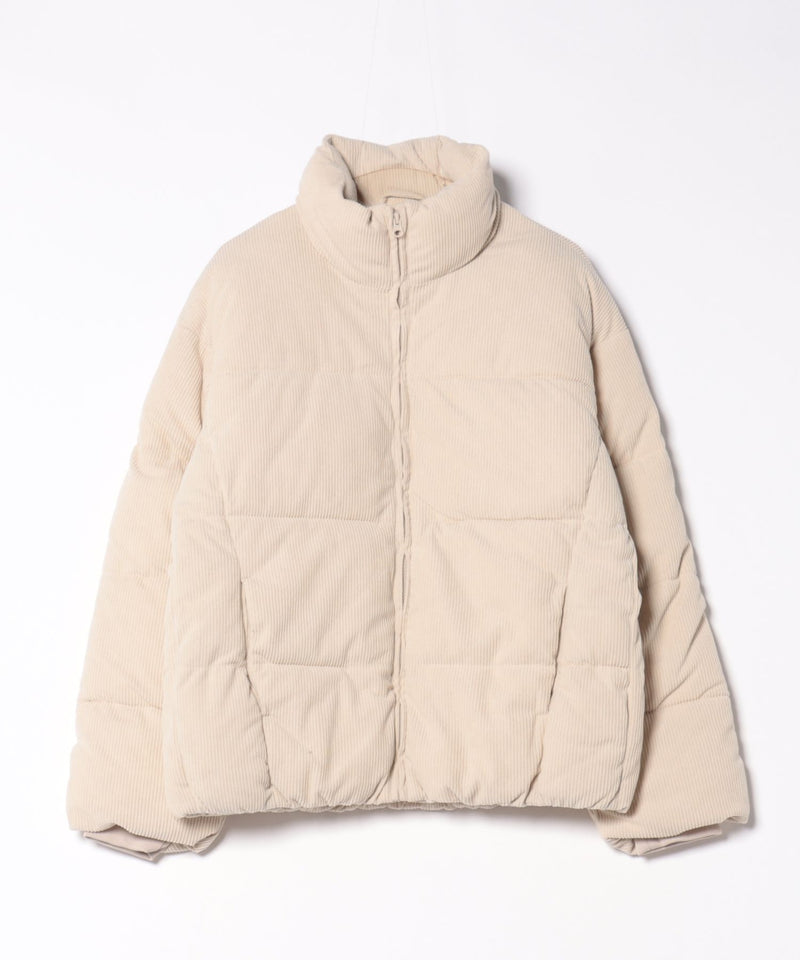 【Blue Standard/ブルースタンダード】コーデュロイ 軽量ファイバーダウンジャケット エコダウン