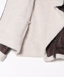 【C-FORT POINT/フォートポイント】合皮ライダースジャケット