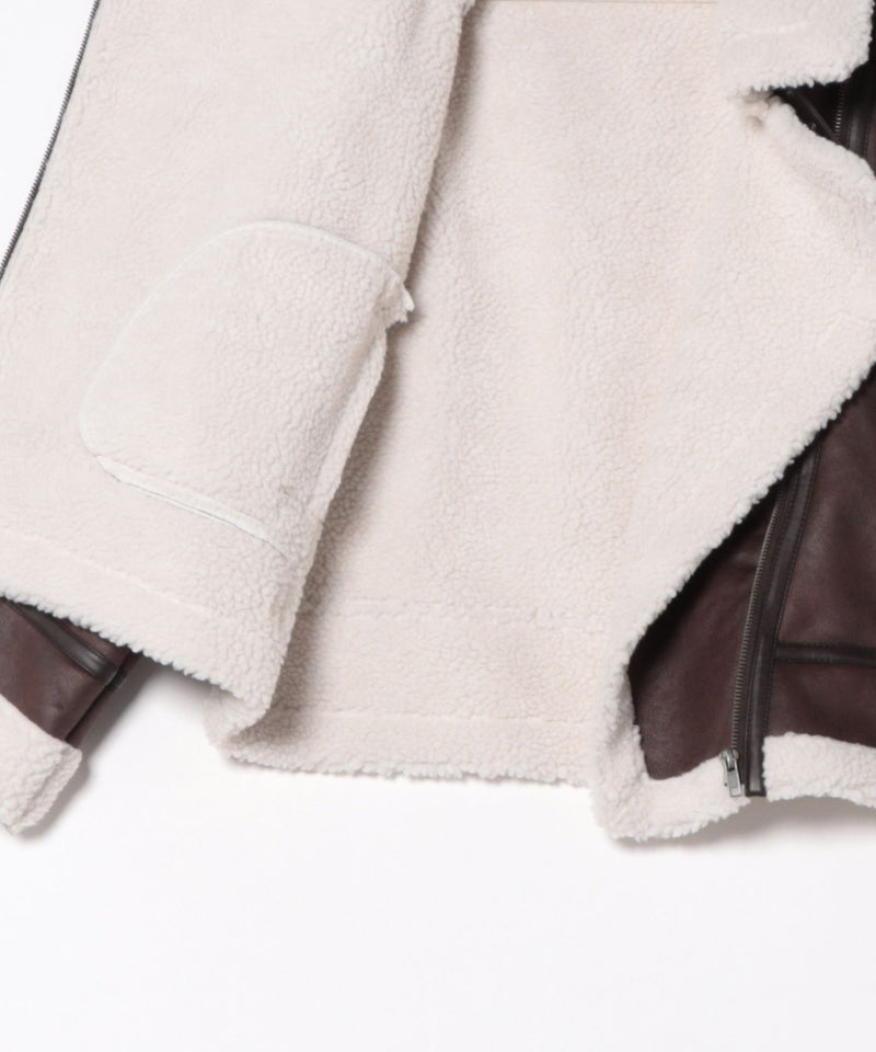 【C-FORT POINT/フォートポイント】合皮ライダースジャケット