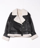 【C-FORT POINT/フォートポイント】合皮ライダースジャケット