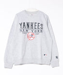 【MLB/メジャーリーグベースボール】 裏起毛 レトロロゴ クルーネックトレーナー スウェット