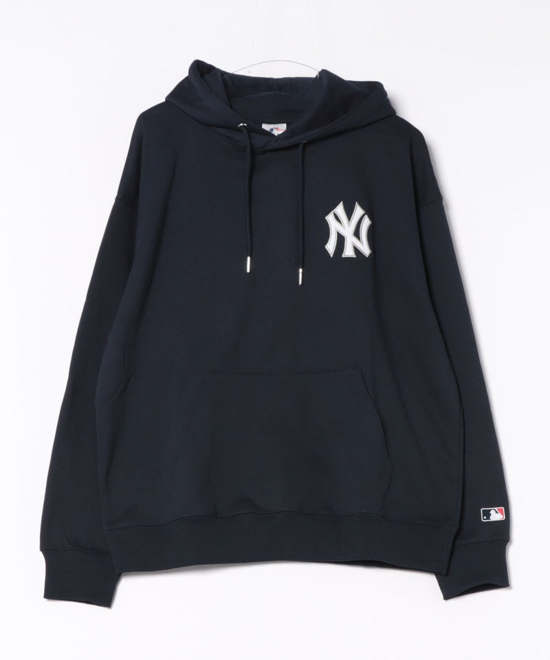 【MLB/メジャーリーグベースボール】裏起毛 バックロゴ フーディー プルオーバーパーカー