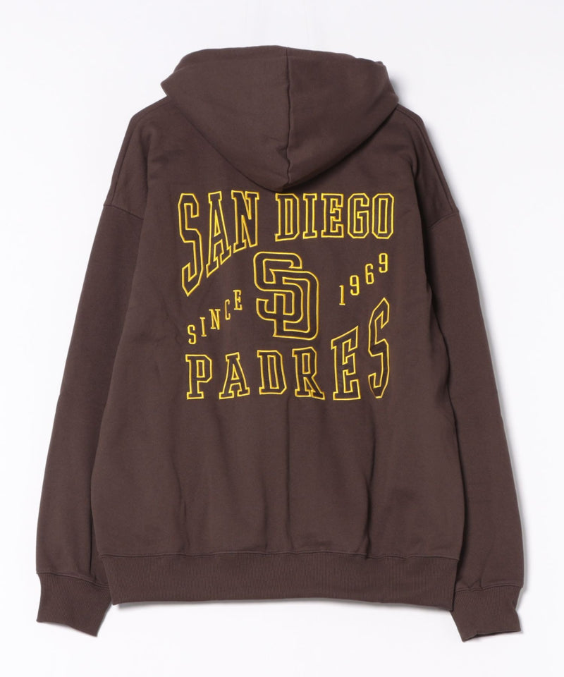 【MLB/メジャーリーグベースボール】裏起毛 バックロゴ フーディー プルオーバーパーカー