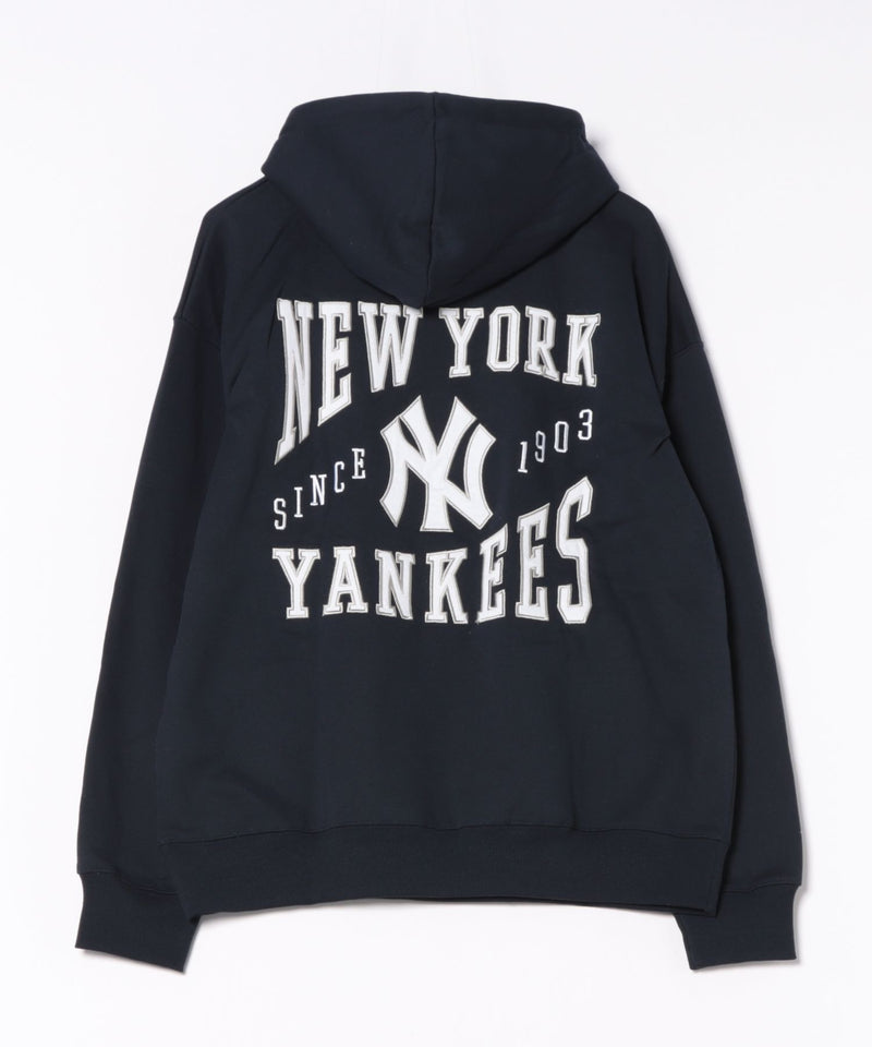 【MLB/メジャーリーグベースボール】裏起毛 バックロゴ フーディー プルオーバーパーカー