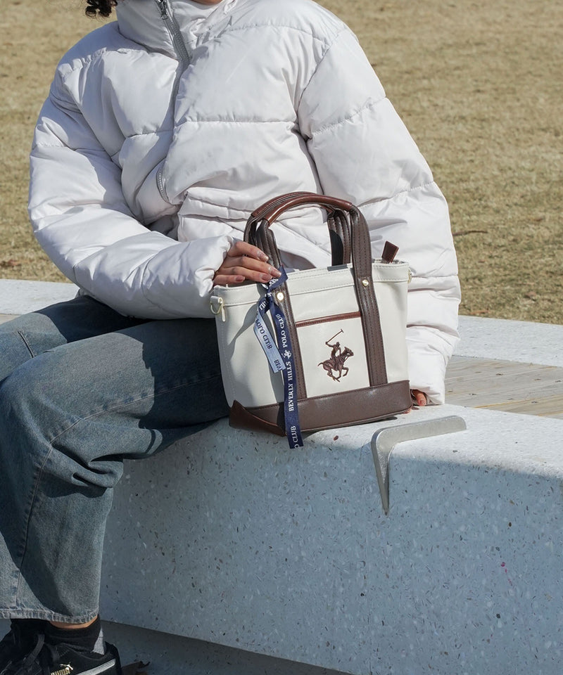 【U.S. POLO ASSN./ユーエスポロアッスン】PUレザー ミニトートバッグ