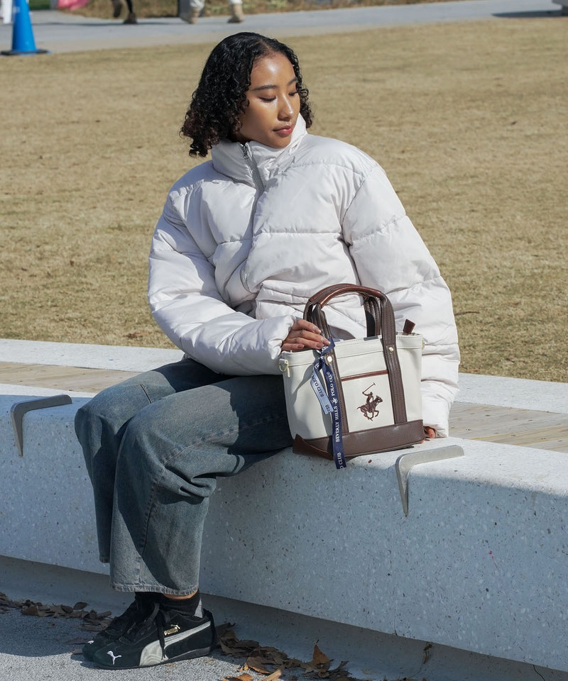 【U.S. POLO ASSN./ユーエスポロアッスン】PUレザー ミニトートバッグ