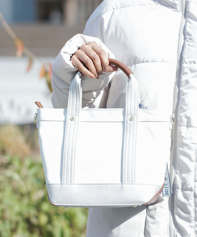 【U.S. POLO ASSN./ユーエスポロアッスン】PUレザー ミニトートバッグ