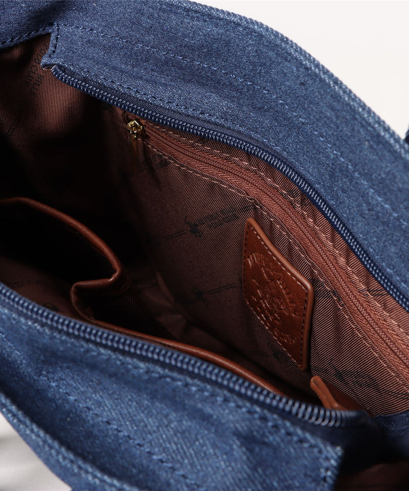 【U.S. POLO ASSN./ユーエスポロアッスン】デニム ミニトートバッグ