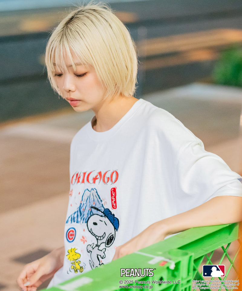 【PEANUTS×MLB】オリジナルデザイン 和柄Ｔシャツ ドジャース ヤンキース カブス スーベニア