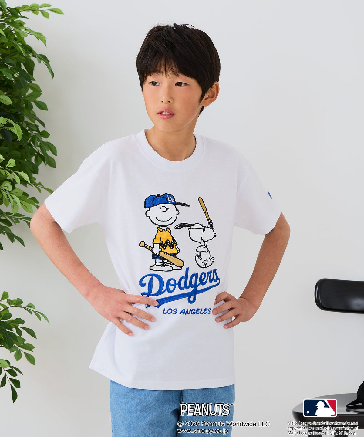 PEANUTS×MLB】オリジナルデザイン KIDS Tシャツ 刺繍 130cm～160cm