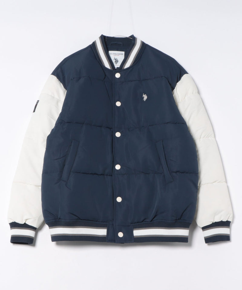 【U.S. POLO ASSN. /ユーエスポロアッスン 】パデッドヴァーシティジャケット スタジャン