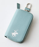 【BEVERLY HILLS POLO CLUB/ビバリーヒルズポロクラブ】【使い勝手の良さとエレガントなデザインが融合】本革キーケース ラウンドファスナー ブランドロゴ エンボス加工 スタイリッシュ ビジネス カジュアル