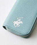 【BEVERLY HILLS POLO CLUB/ビバリーヒルズポロクラブ】【使い勝手の良さとエレガントなデザインが融合】本革キーケース ラウンドファスナー ブランドロゴ エンボス加工 スタイリッシュ ビジネス カジュアル