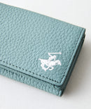 【BEVERLY HILLS POLO CLUB/ビバリーヒルズポロクラブ】【コンパクトながらお札・小銭・カードをしっかり収納】本革三つ折りミニウォレット ミニ財布 ミニバッグ キャッシュレス 上品 ギフト
