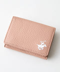 【BEVERLY HILLS POLO CLUB/ビバリーヒルズポロクラブ】【コンパクトながらお札・小銭・カードをしっかり収納】本革三つ折りミニウォレット ミニ財布 ミニバッグ キャッシュレス 上品 ギフト