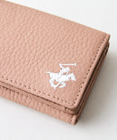【BEVERLY HILLS POLO CLUB/ビバリーヒルズポロクラブ】【コンパクトながらお札・小銭・カードをしっかり収納】本革三つ折りミニウォレット ミニ財布 ミニバッグ キャッシュレス 上品 ギフト